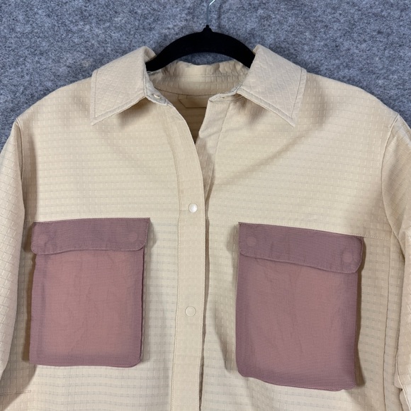 Lululemon Grid Fleece Hiking Pink Clay Jacket Size 4 Gorp Outdoor Casual - Picture 13 of 16